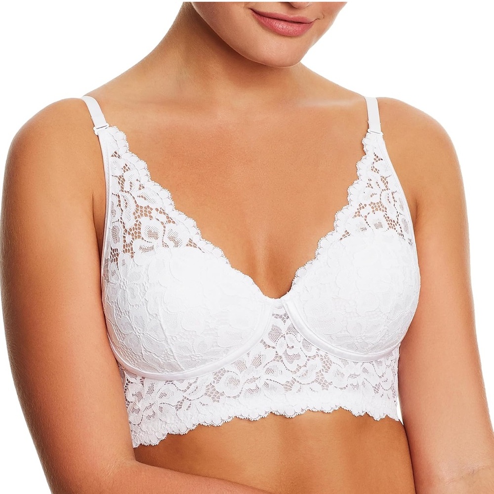 NEW Maidenform Elegant White Lace Bralette size 30C